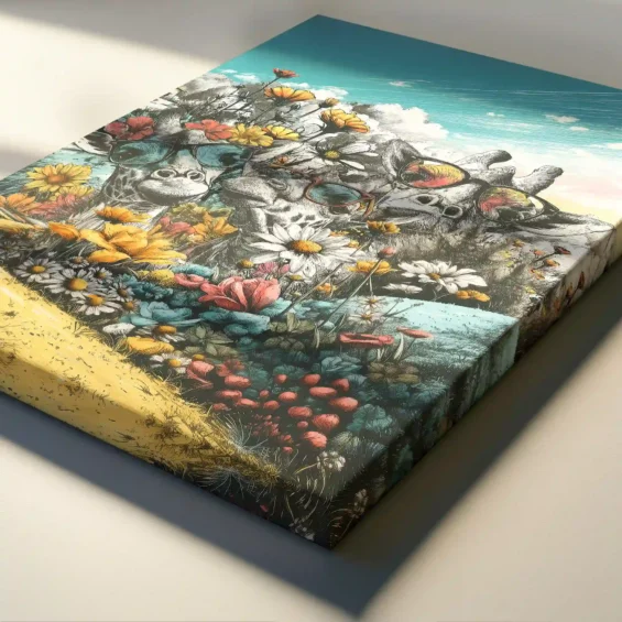 Canvas “Giraffe Family” Canvas  - 3