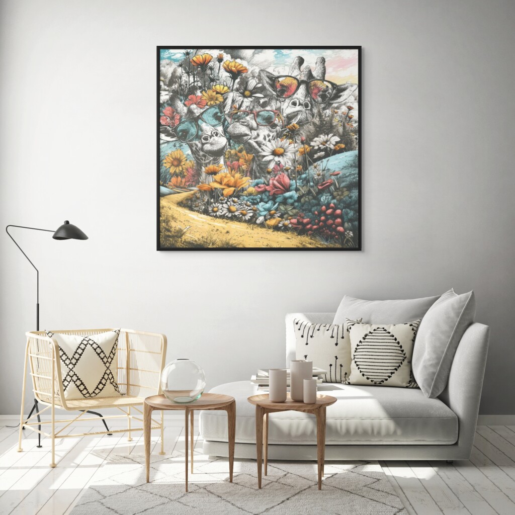 Canvas “Giraffe Family” Canvas  - 1