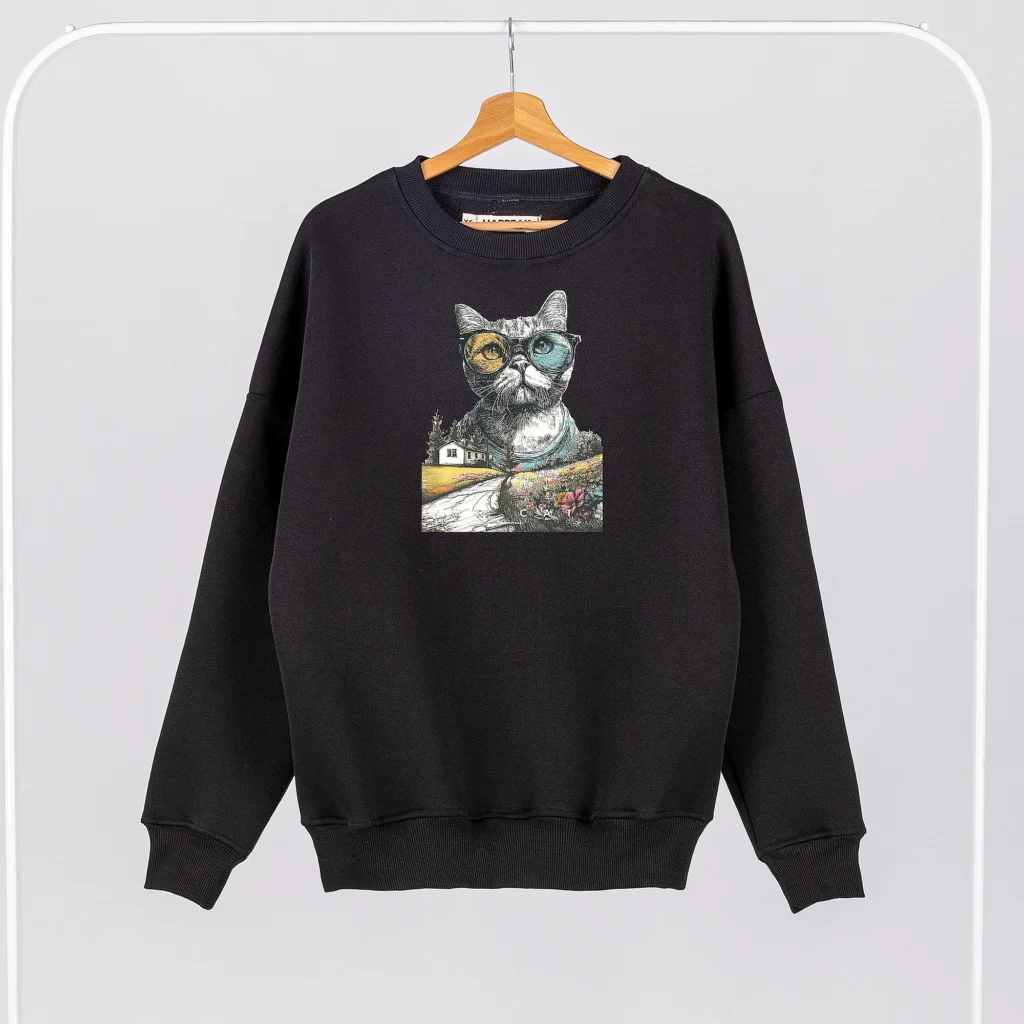 Unisex Sweatshirt “Mr Cat” Sweatshirts  - 1