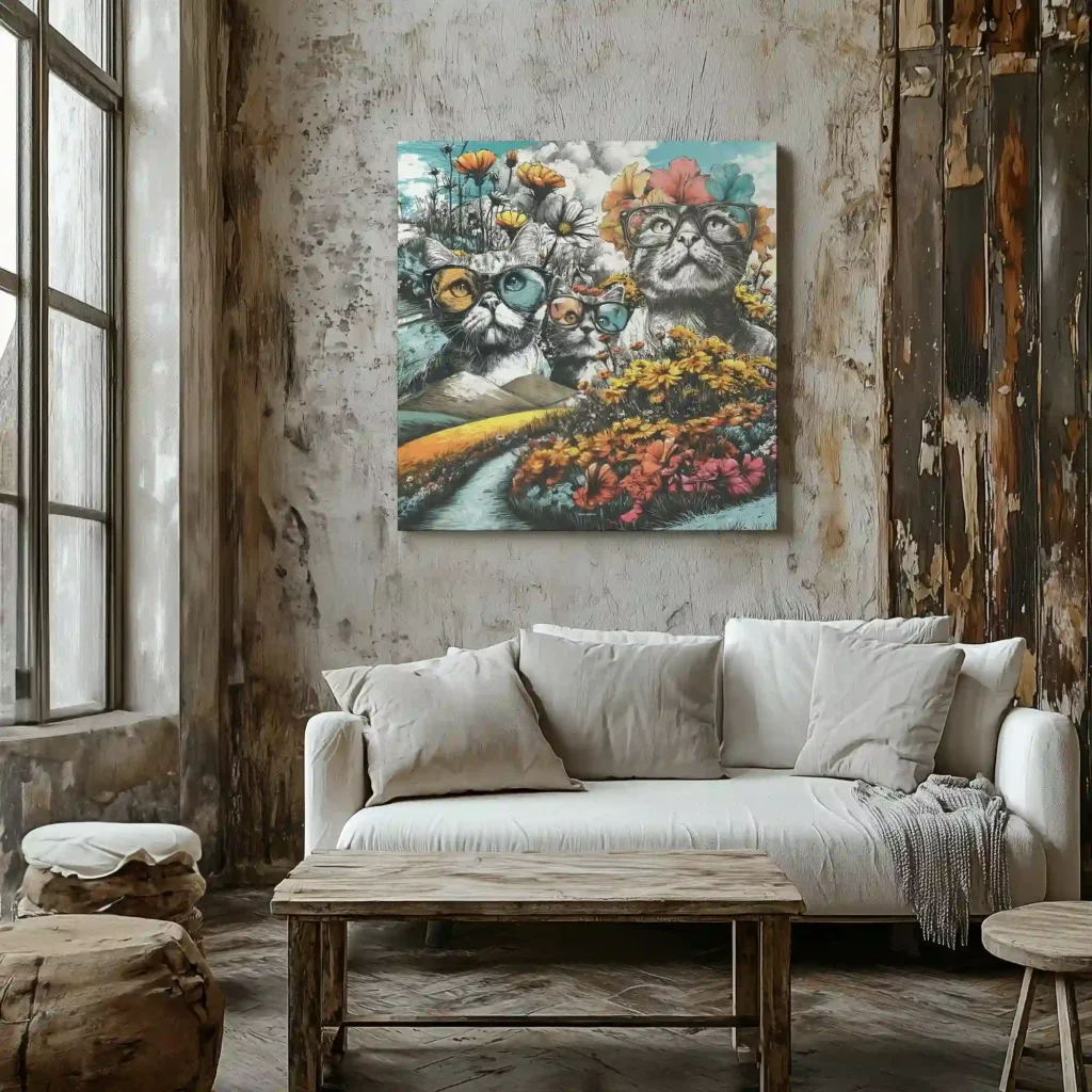 Canvas “Cat Family” Canvas  - 2