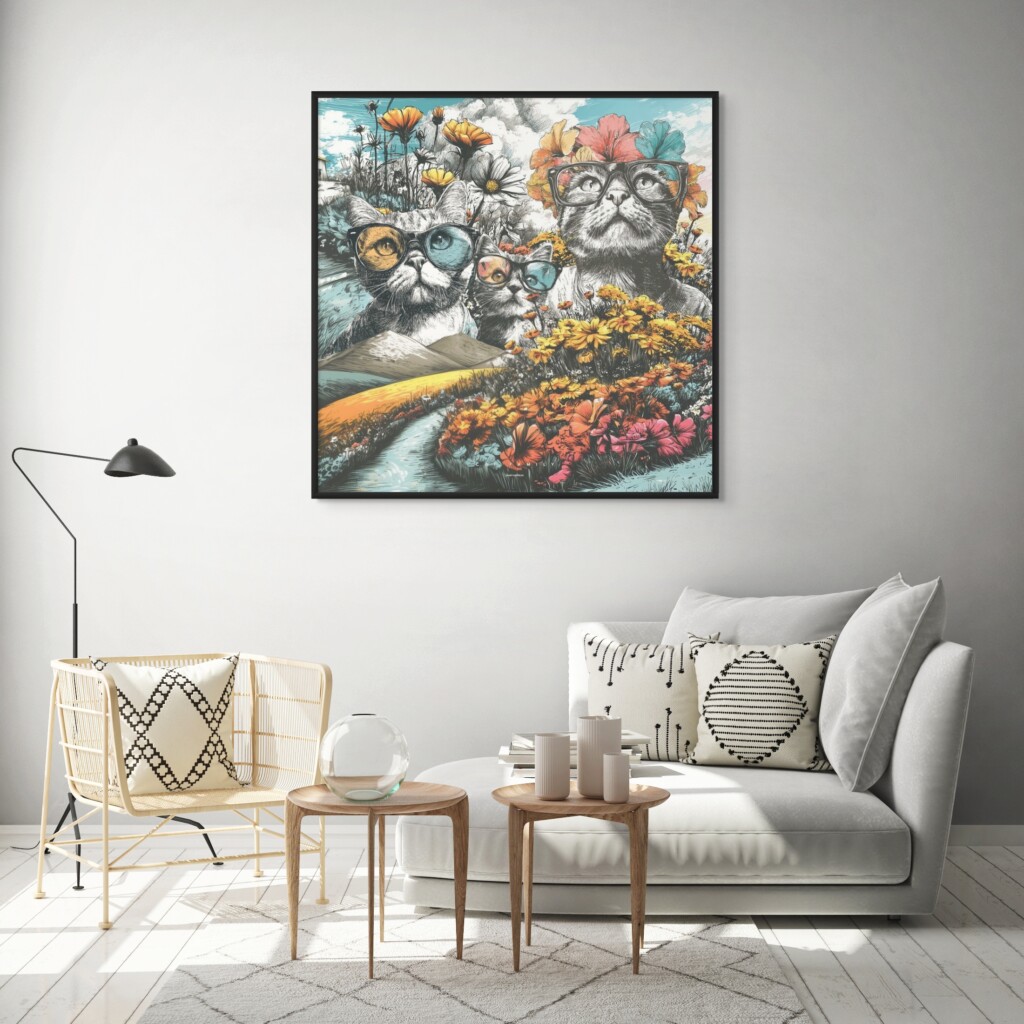 Canvas “Cat Family” Canvas  - 1