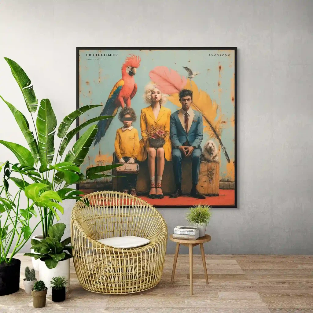 Canvas “The little feather” Canvas  - 1