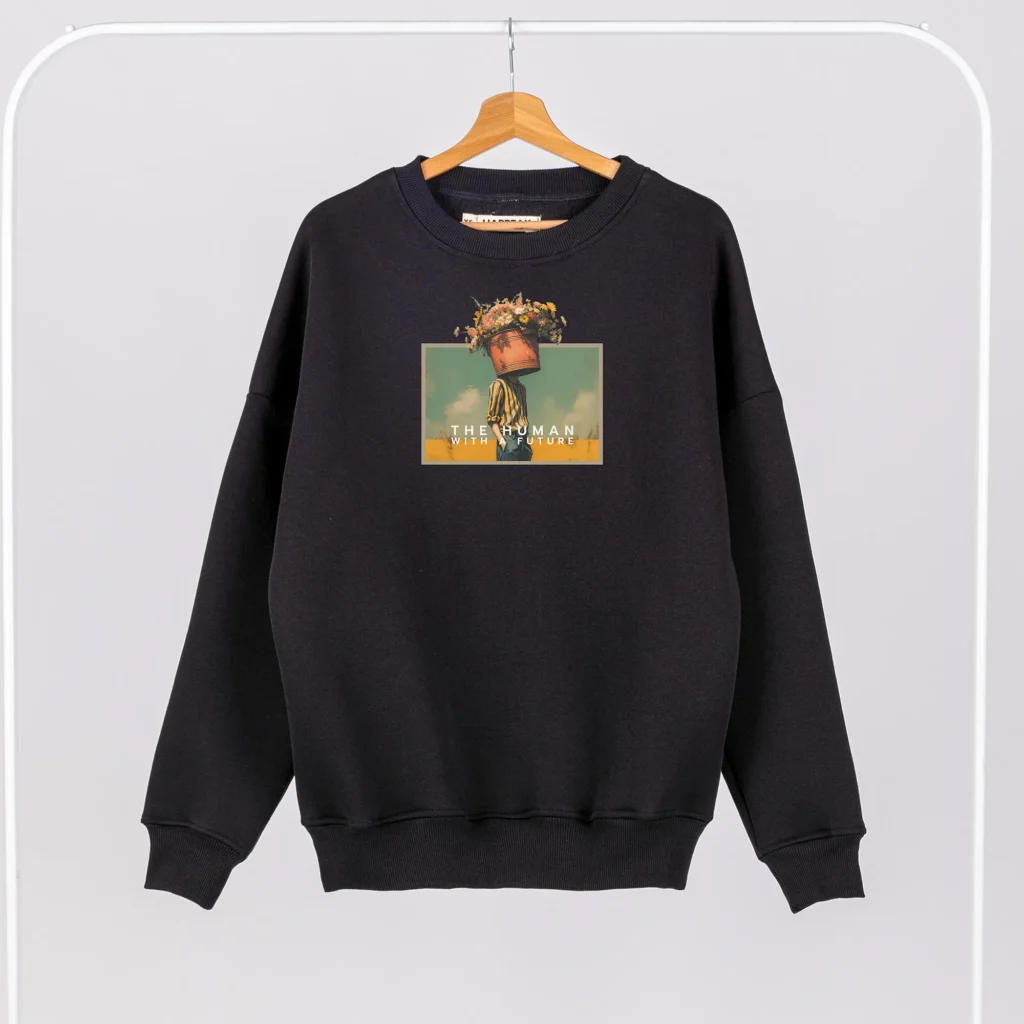 Unisex Sweatshirt “The human with a future” Sweatshirts  - 1