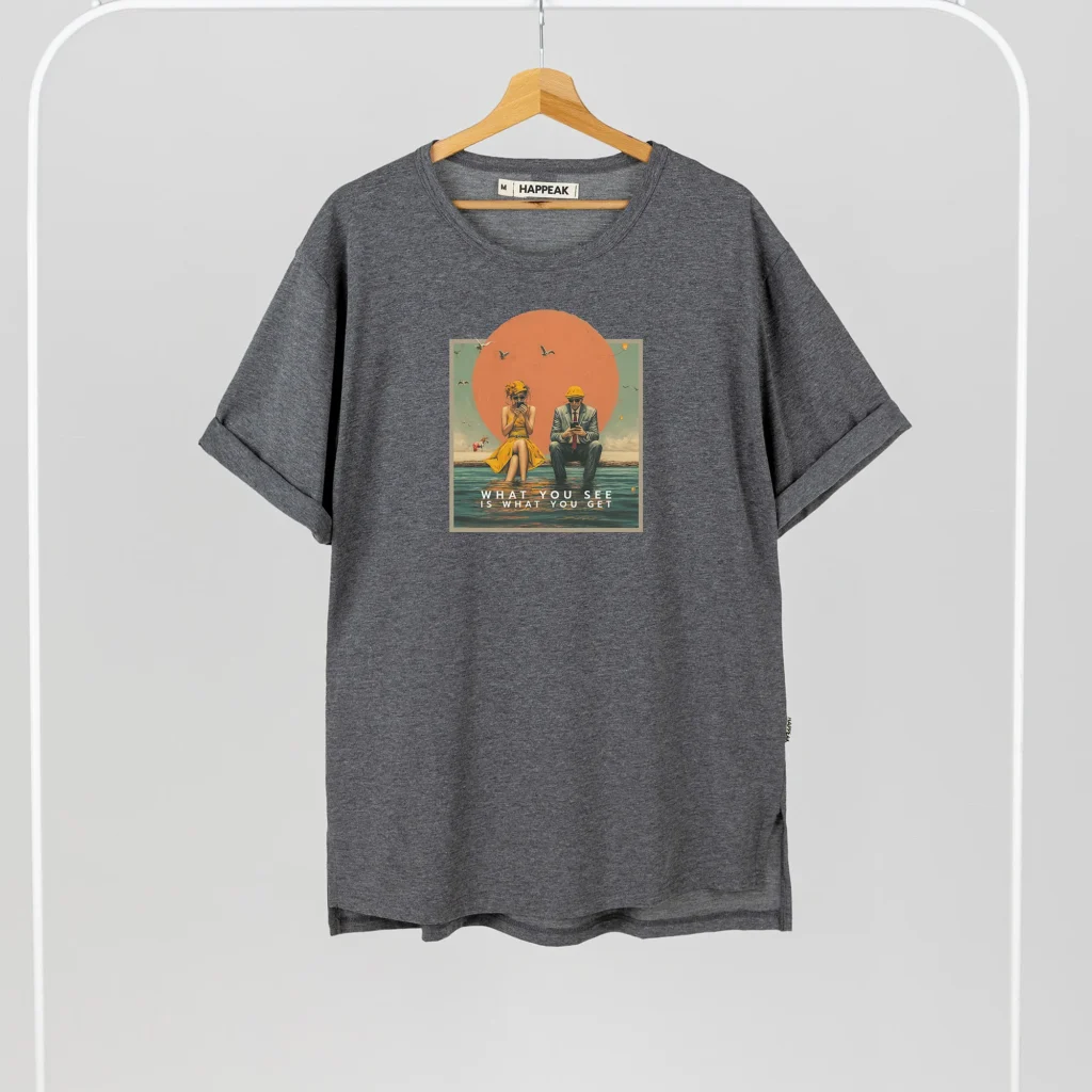 Unisex T-shirt “What you see is what you get” T-shirts  - 5