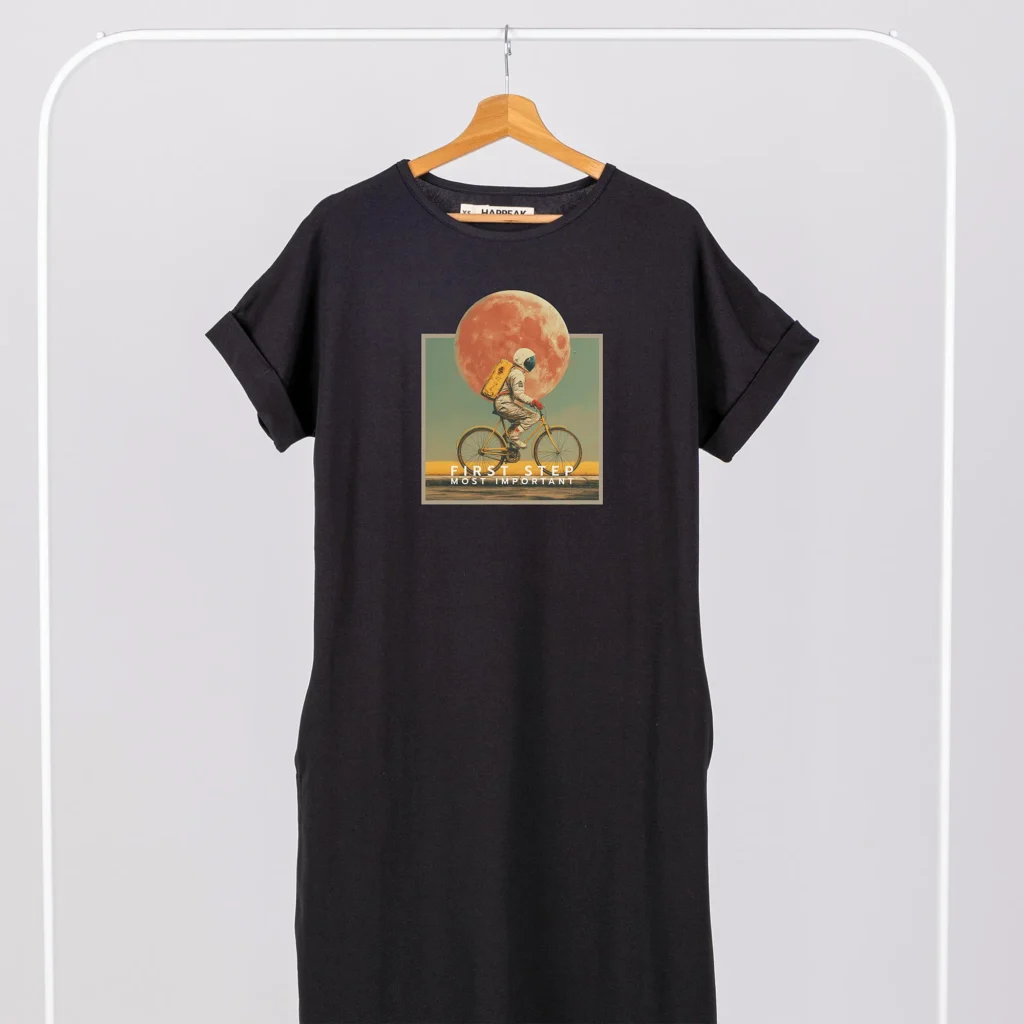 Long dress “First step most important” Dresses  - 2