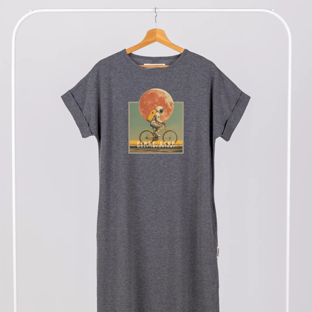 Long dress “First step most important” Dresses  - 3