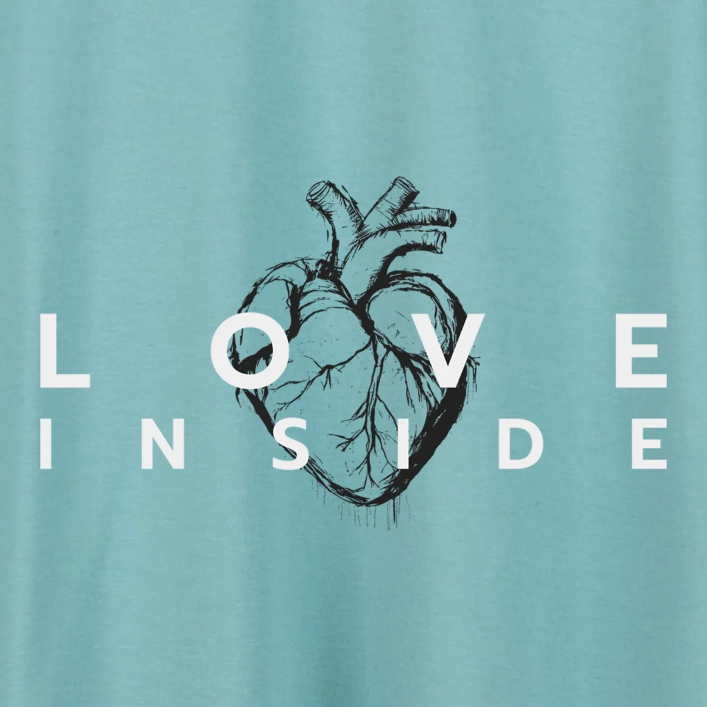 Unisex T-shirt “Love inside” T-shirts - 8 Unisex T-shirt “Love inside” T-shirts - 8