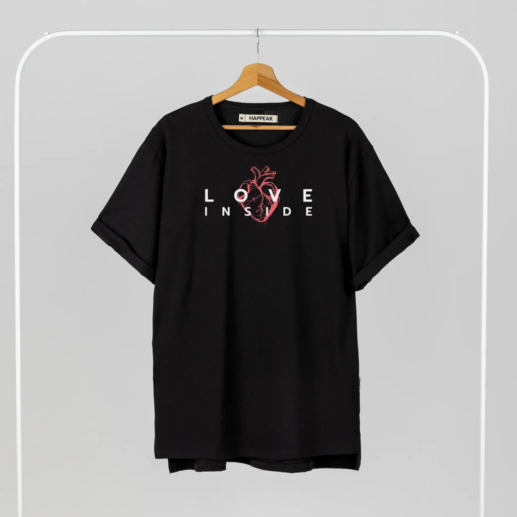 Unisex T-shirt “Love inside” T-shirts - 4 Unisex T-shirt “Love inside” T-shirts - 4