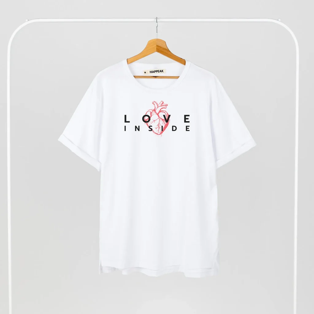 Unisex T-shirt “Love inside” T-shirts - 3 Unisex T-shirt “Love inside” T-shirts - 3