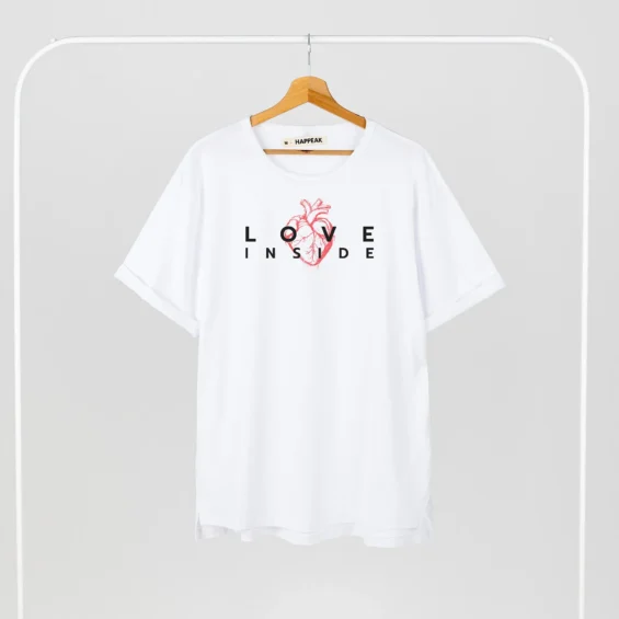 Unisex T-shirt “Love inside” T-shirts - 3 Unisex T-shirt “Love inside” T-shirts - 3