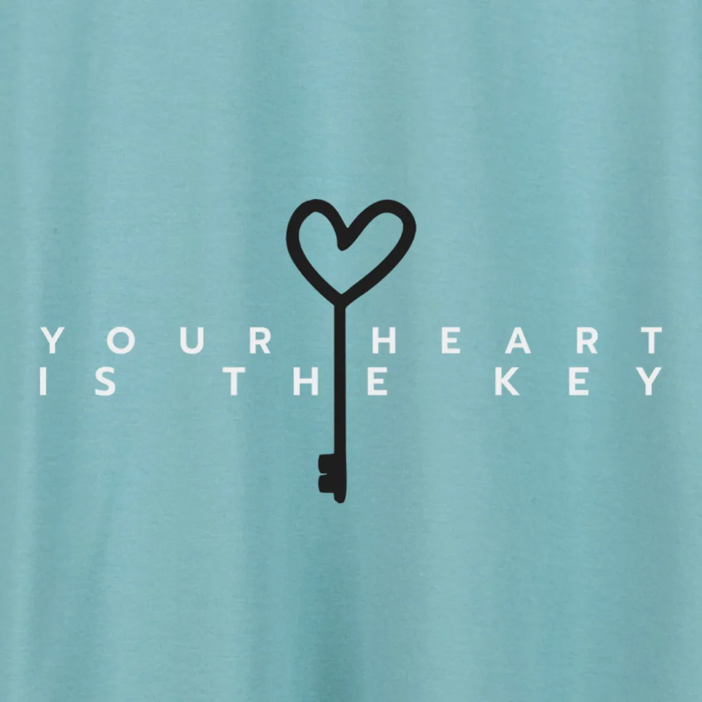 Unisex T-shirt “Heart is the key” T-shirts - 4 Unisex T-shirt “Heart is the key” T-shirts - 4
