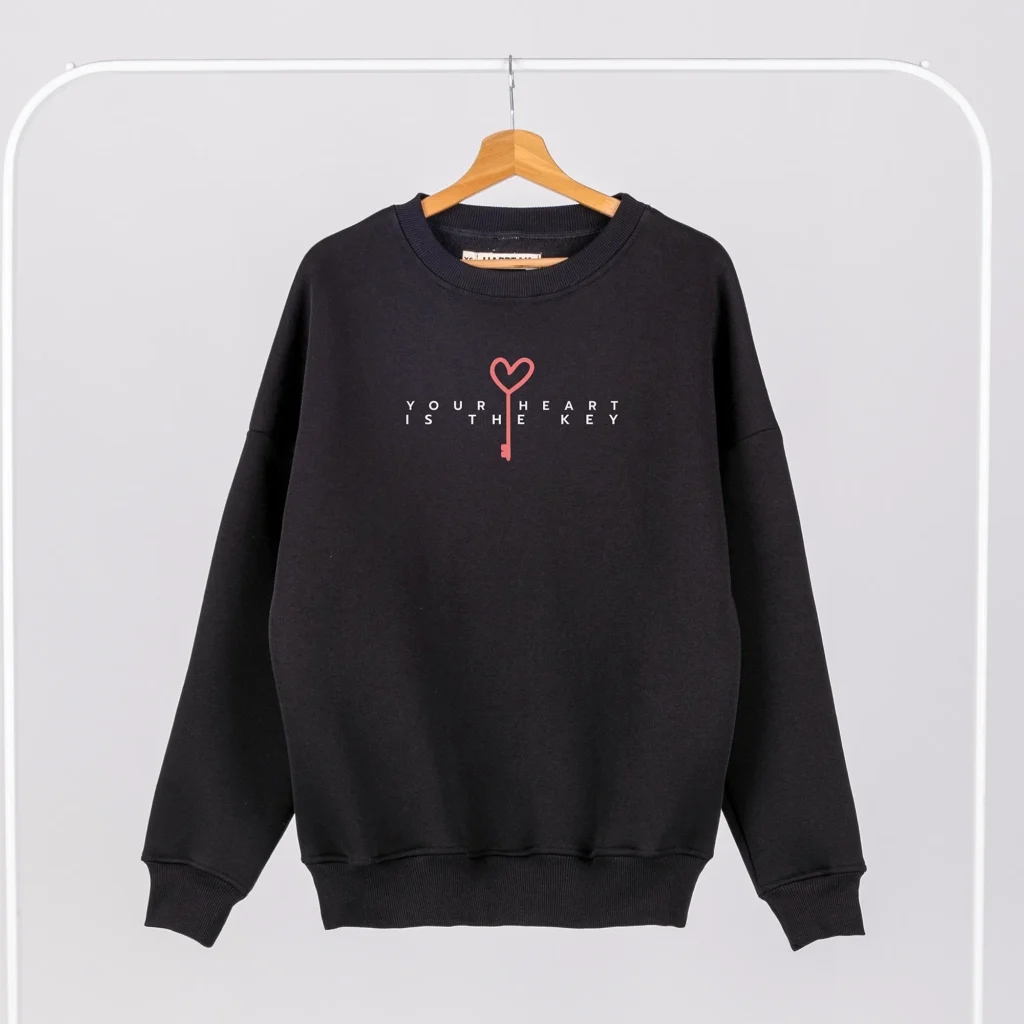 Unisex Sweatshirt “Heart is the key” Sweatshirts  - 1