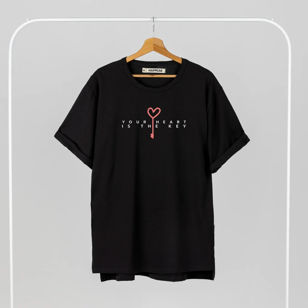 Unisex T-shirt “Heart is the key” T-shirts - 1 Unisex T-shirt “Heart is the key” T-shirts - 1