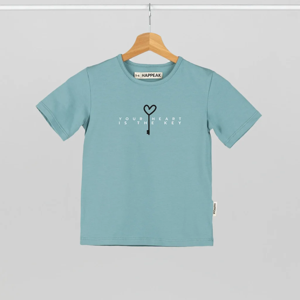 Kids T-shirt “Heart is the key” Clothing  - 5