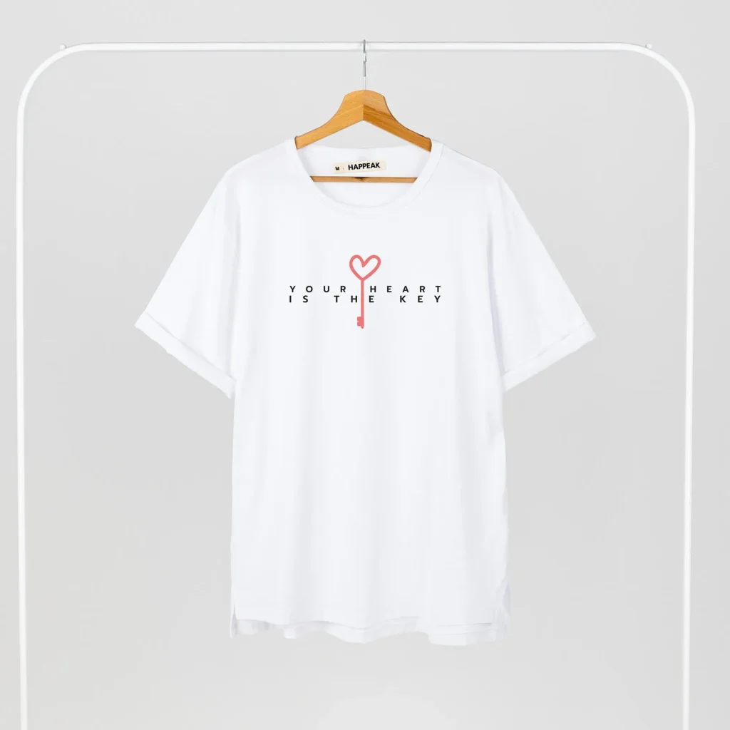 Unisex T-shirt “Heart is the key” T-shirts - 5 Unisex T-shirt “Heart is the key” T-shirts - 5