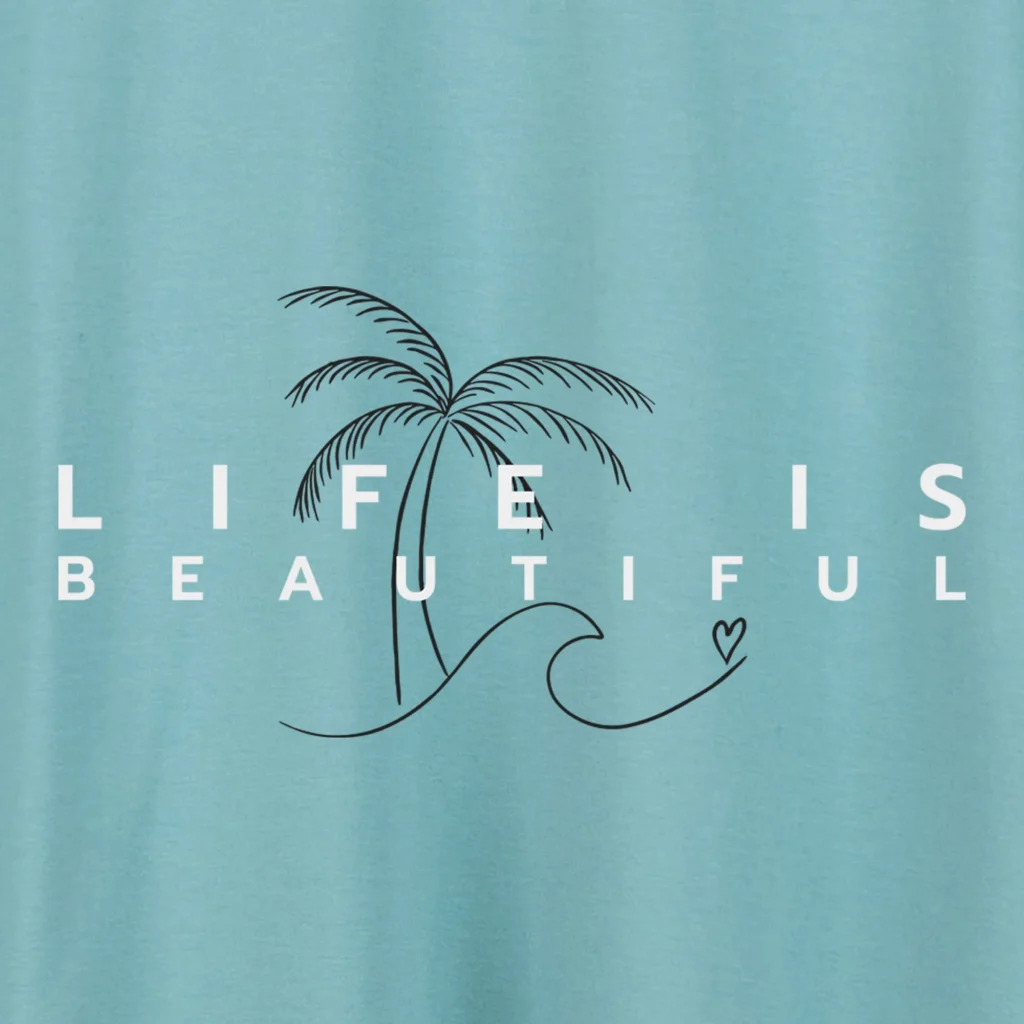 Unisex T-shirt “Life is beautiful” T-shirts  - 6