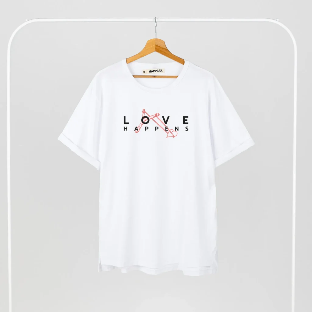 Unisex T-shirt “Love happens” T-shirts  - 5
