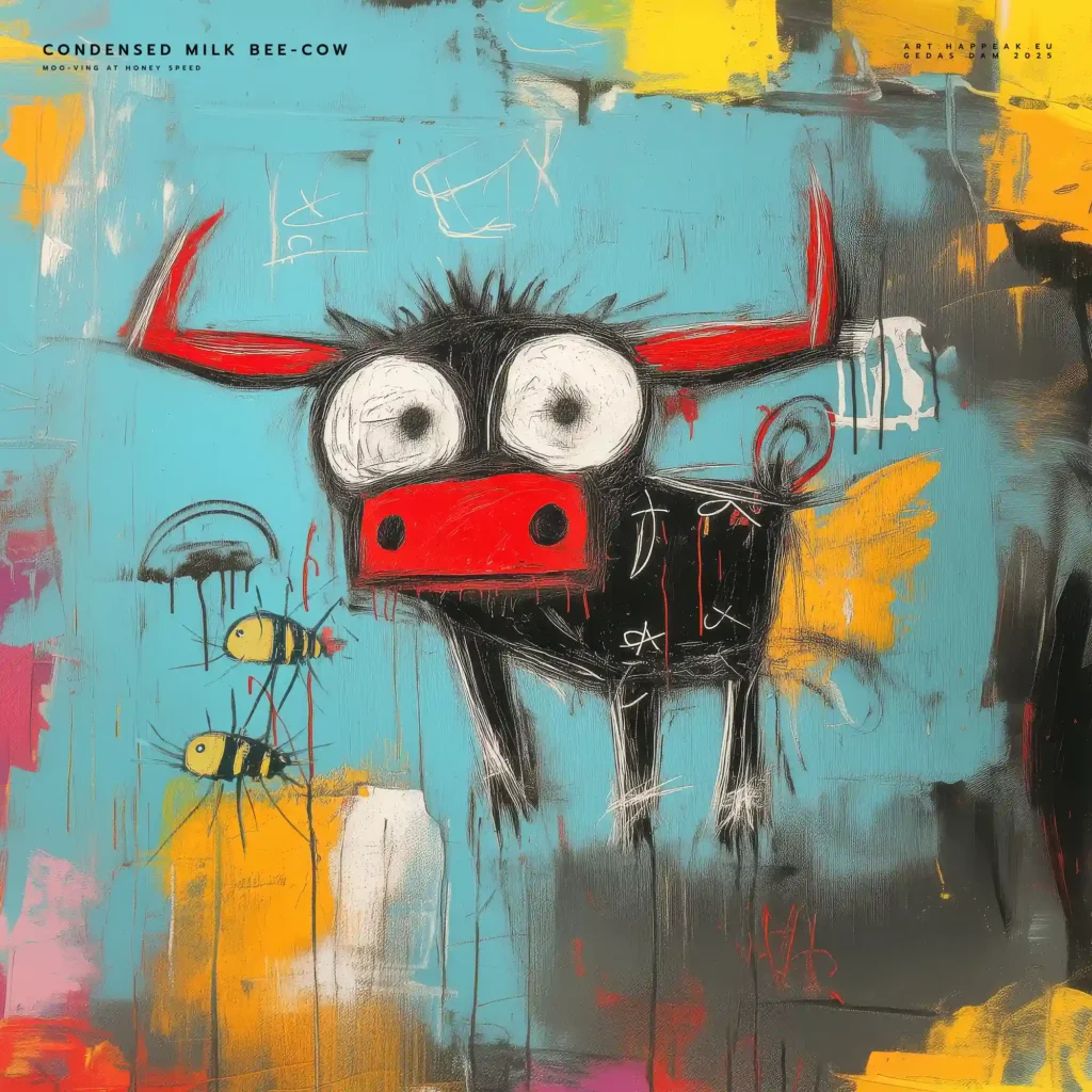 Canvas “Bee-Cow” Canvas  - 6