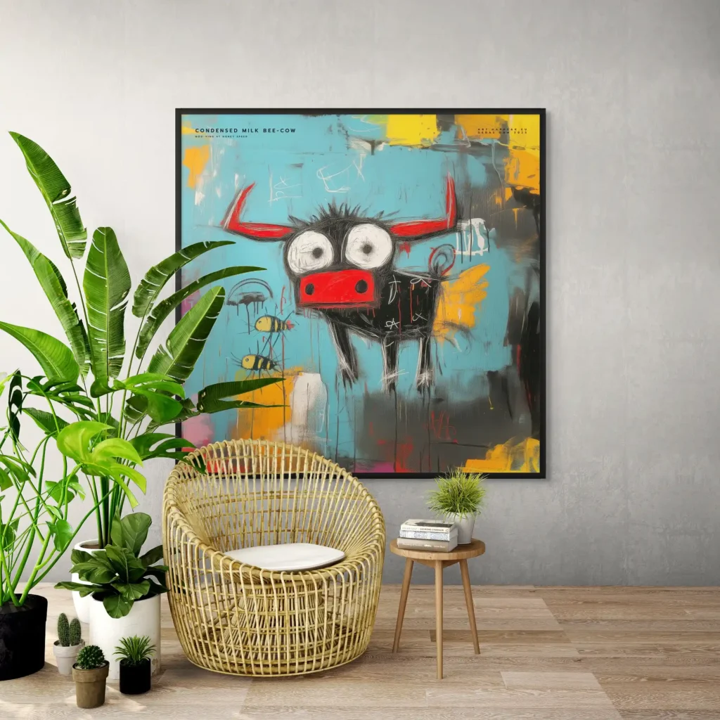 Canvas “Bee-Cow” Canvas  - 1