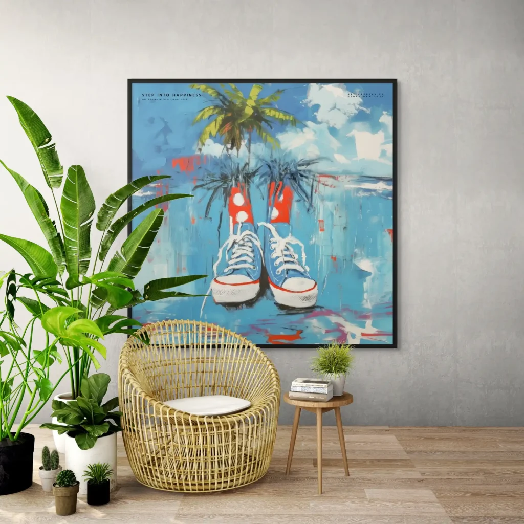 Canvas “Step into happiness” Canvas  - 1