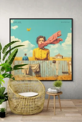 Canvas Silent Love Pavekslas ant drobes