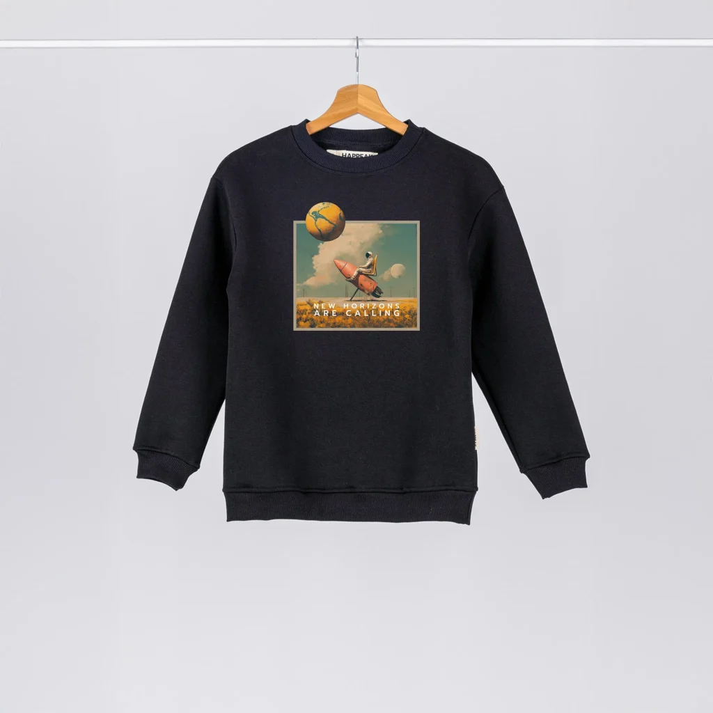 Kids Sweatshirt “New horizons are calling” Clothing  - 1