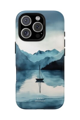 Phone Case Lonely Boat Telefono Deklas