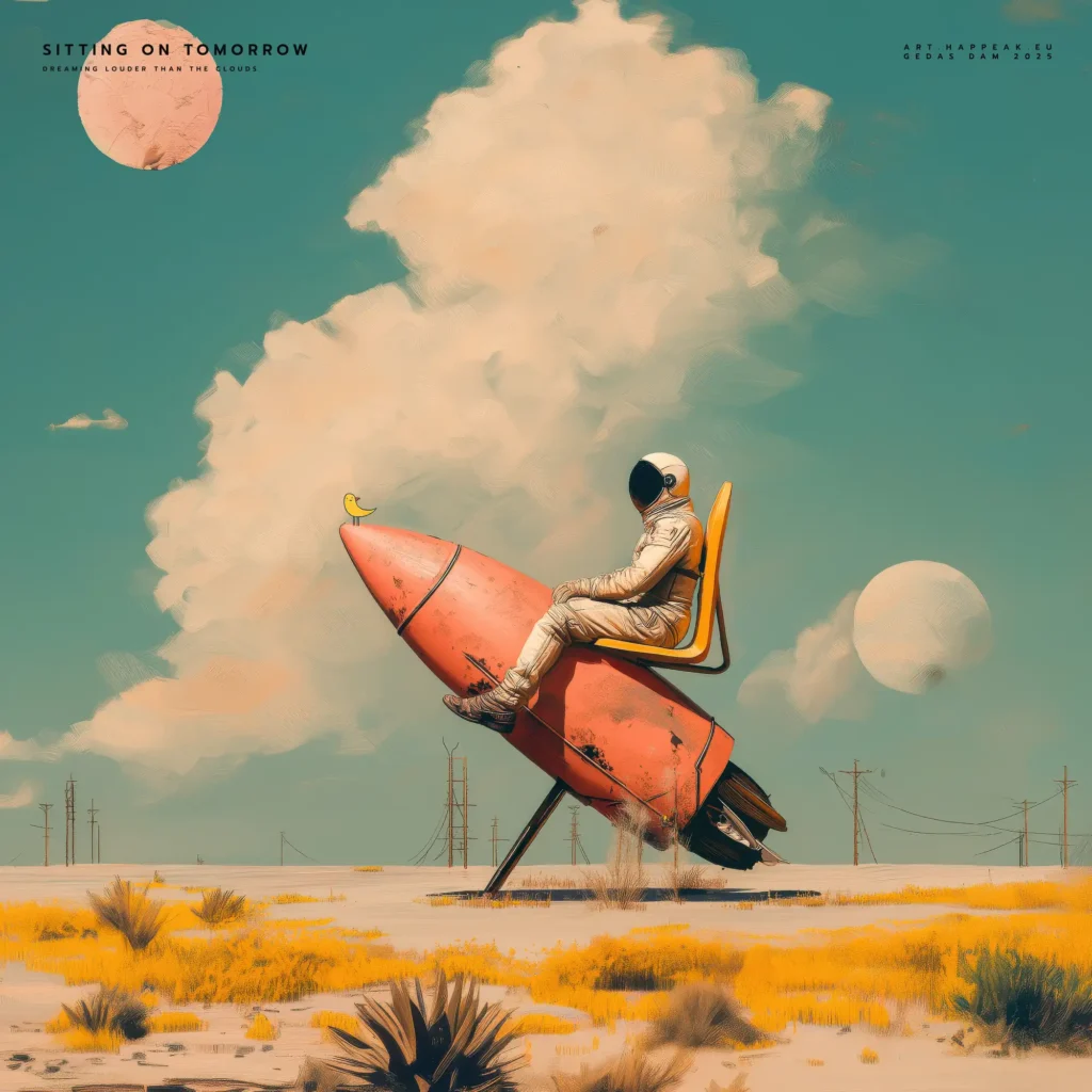 Canvas “Sitting on tomorrow” Canvas  - 6