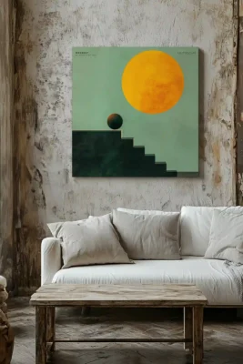 Canvas Moonset
