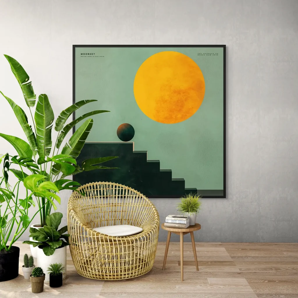 Canvas “Moonset” Canvas  - 1