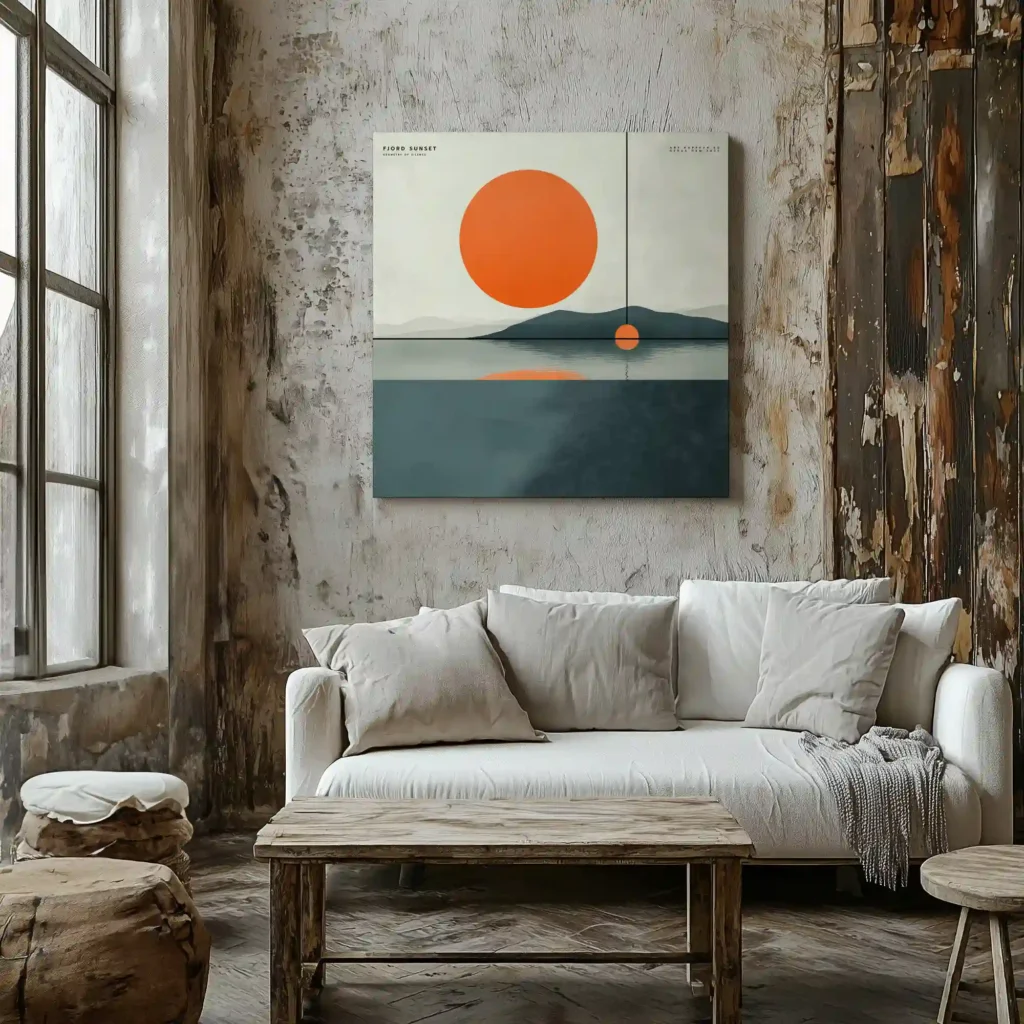 Canvas “Fjord sunset” Canvas  - 1