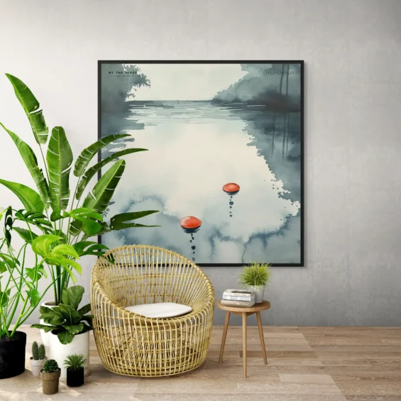 Canvas “By the river” Canvas  - 3