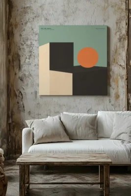 Canvas Sun On Shelf