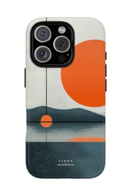 Phone Case Fjord Sunset Telefono Dėklas