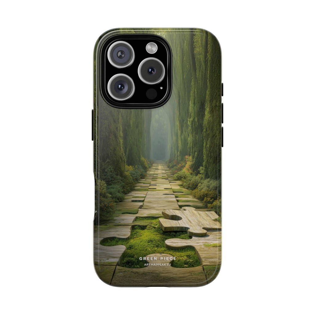 Phone Case – Green Piece Art  - 1