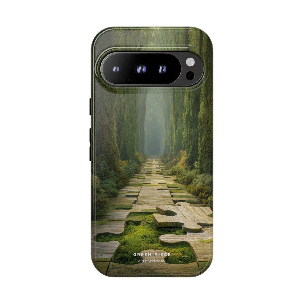 Phone Case – Green Piece Art  - 2