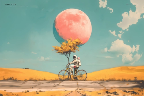 canvas oil print first Step