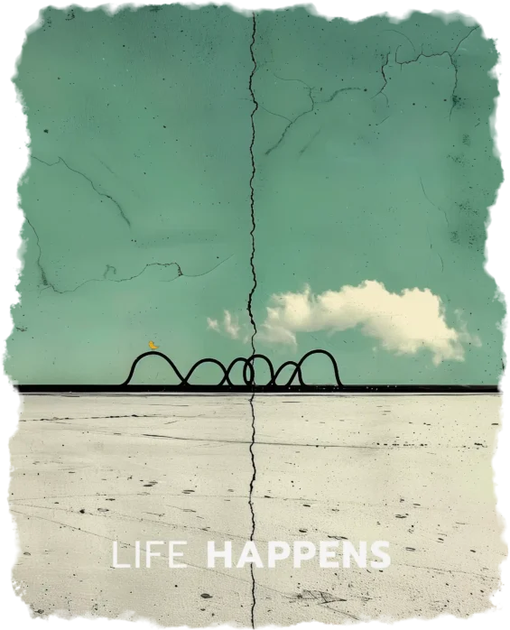 Unisex T-shirt “Life Happens” T-shirts  - 4