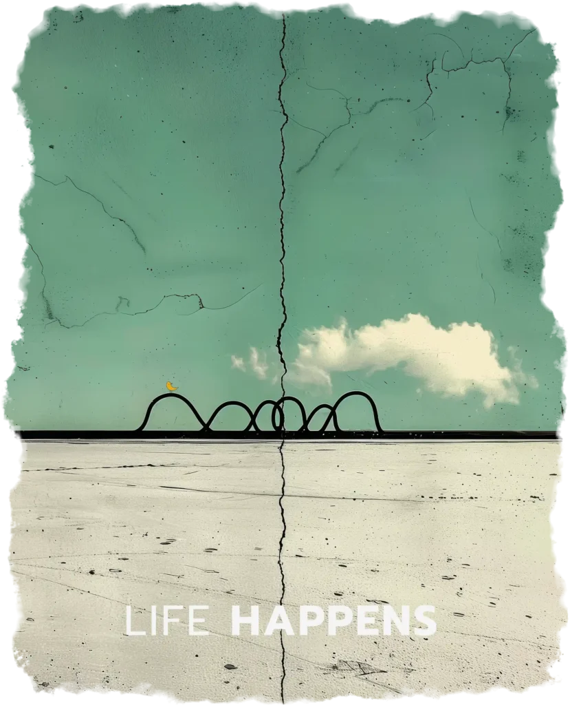 Unisex T-shirt “Life Happens” T-shirts  - 4