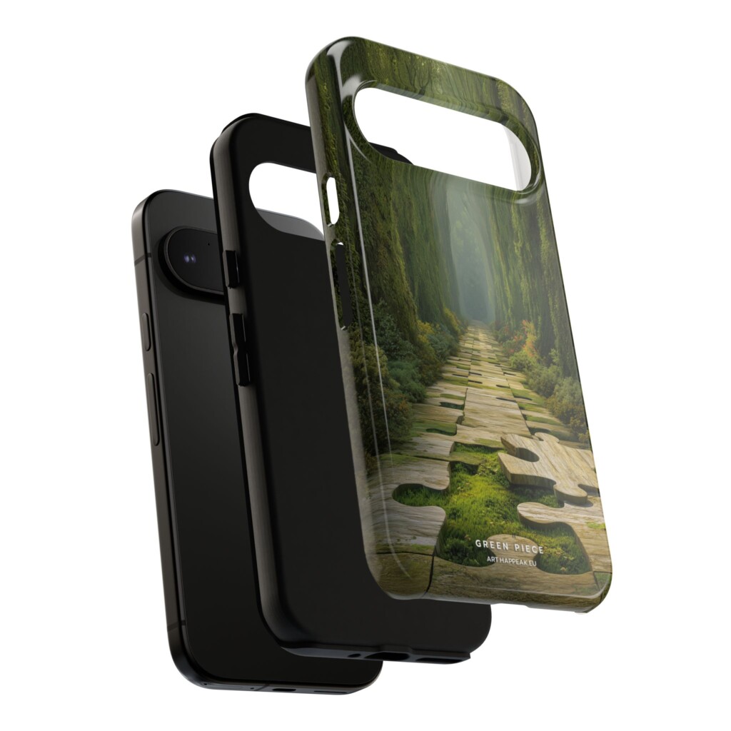Phone Case – Green Piece Art  - 4