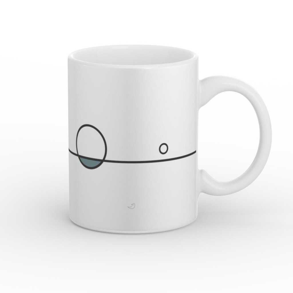 Balance 09 – Black Line Ceramic Mug Mugs  - 1