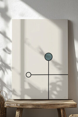 Balance 10 minimal geometric art with intersecting forms