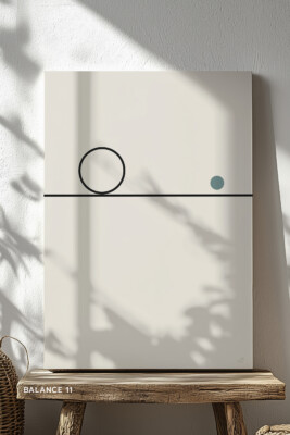 Balance 11 minimal geometric composition exploring gravity and balance