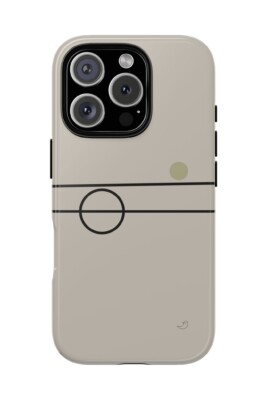 line art phone case, minimal phone case, Balance series, Sage Green accent, geometric art