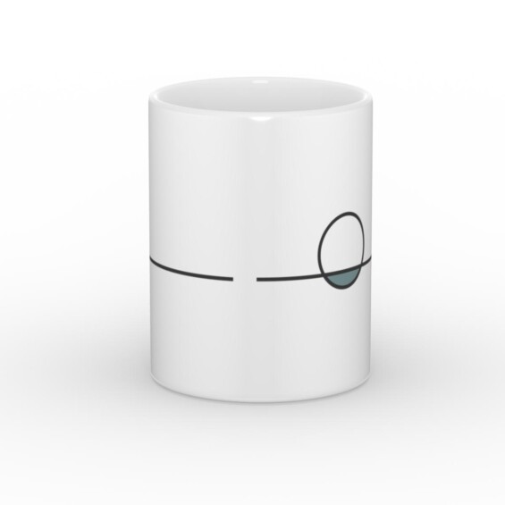 Balance 09 – Black Line Ceramic Mug Mugs  - 2