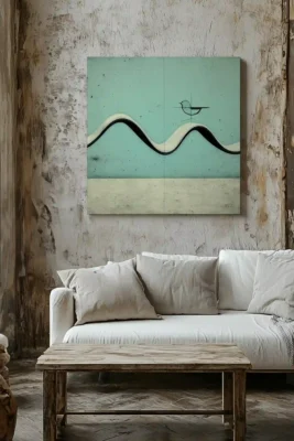 Canvas With The Wave