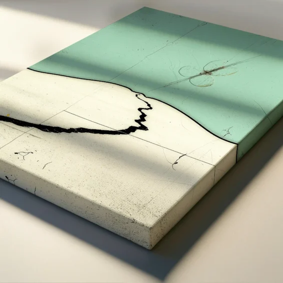 Canvas “Crack in time” Canvas  - 2