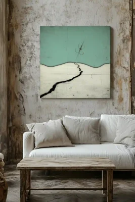canvas print crack in time