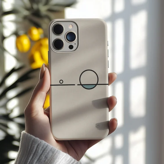 Black Line Phone Case – Balance 09 – Gap Phone Cases  - 4