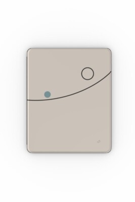 Minimal abstract iPad case – Balance 04 with restrained accent detail
